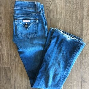 Low rise Hudson flare jeans